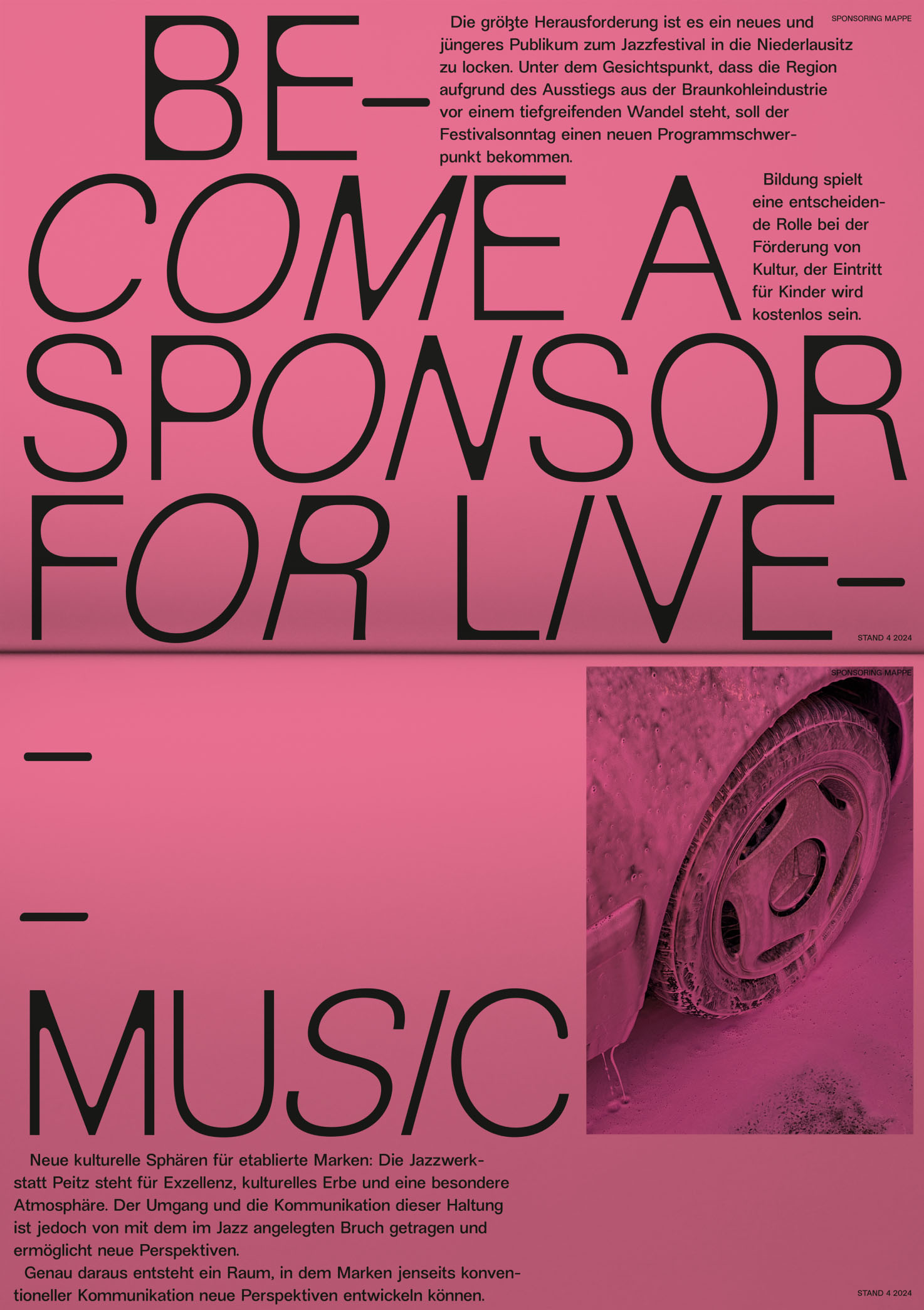 Jazzwerkstatt Peitz Sponsoring-Mappe