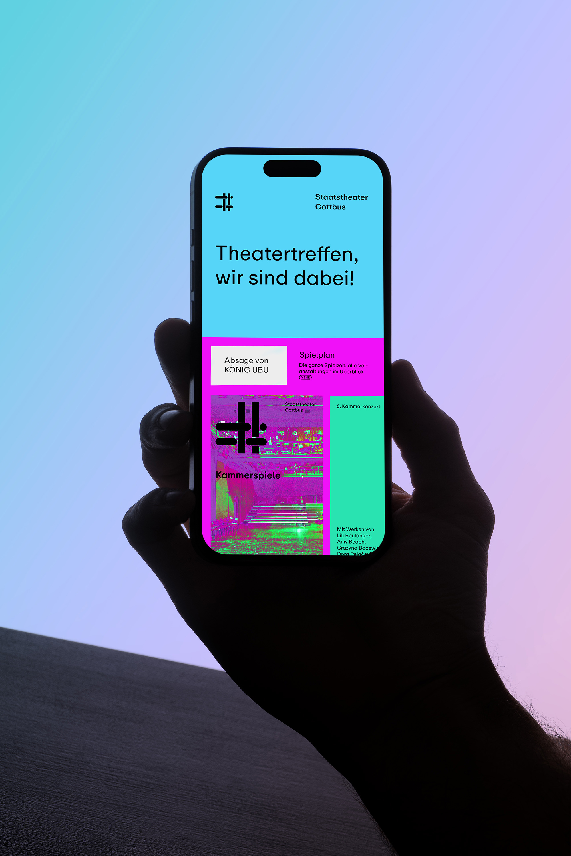 mobile Website Staatstheater Cottbus